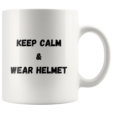 Load image into Gallery viewer, Keep Calm And Wear Helmet Coffee Mug