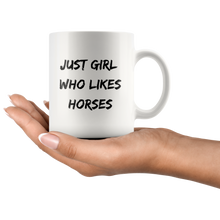 Load image into Gallery viewer, Just Girl Who Likes Horses Coffee Mug
