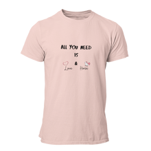Load image into Gallery viewer, All You Need Is Love & Horse Unisex T-Shirt