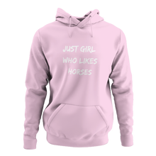 Load image into Gallery viewer, Just Girl Who Likes Horses Unisex Hoodie