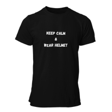 Load image into Gallery viewer, Keep Calm And Wear Helmet Unisex T-Shirt