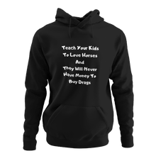 Load image into Gallery viewer, Teach Your Kids To Love Horses Unisex Hoodie