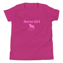 Load image into Gallery viewer, Horse Girl Youth Short Sleeve T-Shirt