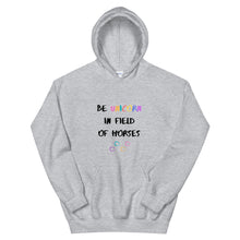 Load image into Gallery viewer, Be Unicorn In Field Of Horses Unisex Hoodie