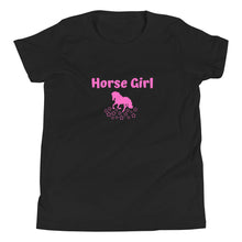 Load image into Gallery viewer, Horse Girl Youth Short Sleeve T-Shirt