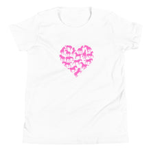 Load image into Gallery viewer, Heart Made Of Horses Youth Short Sleeve T-Shirt