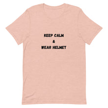Load image into Gallery viewer, Keep Calm And Wear Helmet Unisex T-Shirt