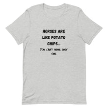 Load image into Gallery viewer, Horses Are Like Potato Chips Unisex T-Shirt
