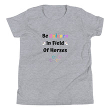 Load image into Gallery viewer, Be Unicorn In Field Of Horses Youth Short Sleeve T-Shirt