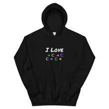 Load image into Gallery viewer, I Love Horse Dog Foot Prints Unisex Hoodie