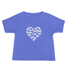 Load image into Gallery viewer, Heart Made Of Horses Baby Jersey Short Sleeve Tee