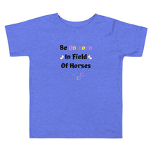 Load image into Gallery viewer, Be Unicorn In Field Of Horses Toddler Short Sleeve T-Shirt