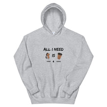 Load image into Gallery viewer, All I Need Is Horse And Coffee Unisex Hoodie