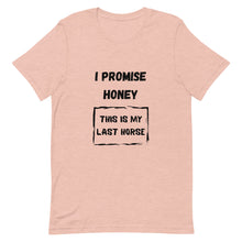Load image into Gallery viewer, I Promise Honey This Is My Last Horse Unisex T-Shirt