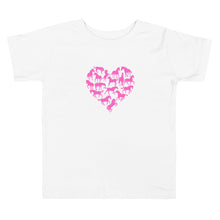 Load image into Gallery viewer, Heart Made Of Horses Toddler Short Sleeve Tee