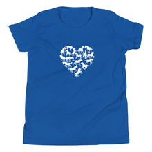 Load image into Gallery viewer, Heart Made Of Horses Youth Short Sleeve T-Shirt
