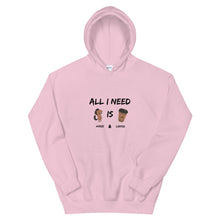 Load image into Gallery viewer, All I Need Is Horse And Coffee Unisex Hoodie