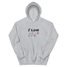 Load image into Gallery viewer, I Love Horse Dog Foot Prints Unisex Hoodie