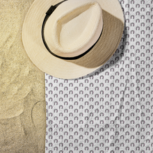 Load image into Gallery viewer, Towel Horse Hoof Prints Pink