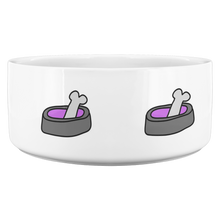 Load image into Gallery viewer, Dog Bowl With Bone Purple
