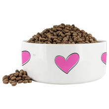 Load image into Gallery viewer, Dog Bowl Heart Pink
