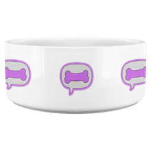 Load image into Gallery viewer, Dog Bowl Bone In Bubble Purple
