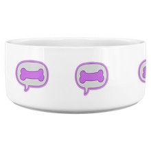 Load image into Gallery viewer, Dog Bowl Bone In Bubble Purple
