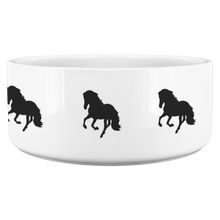 Load image into Gallery viewer, Dog Bowl Horse Black
