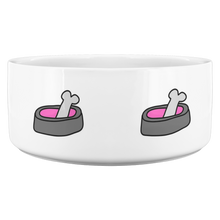 Load image into Gallery viewer, Dog Bowl With Bone Pink
