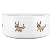 Load image into Gallery viewer, Dog Bowl Cool Dog With Glasses
