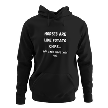 Load image into Gallery viewer, Horses Are Like Potato Chips... Unisex Hoodie
