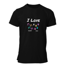 Load image into Gallery viewer, I Love Horses &amp; Dogs Unisex T-Shirt
