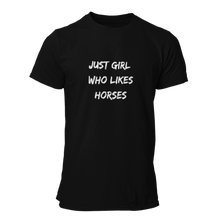 Load image into Gallery viewer, Just Girl Who Likes Horses Unisex T-Shirt
