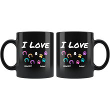 Load image into Gallery viewer, I Love Horses And Dogs Foot Prints Coffee Mug
