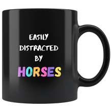 Load image into Gallery viewer, Easily Distracted By Horses Coffee Mug
