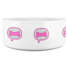 Load image into Gallery viewer, Dog Bowl Bone In Bubble Pink
