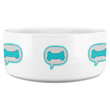 Load image into Gallery viewer, Dog Bowl Bone In Bubble Blue-Green
