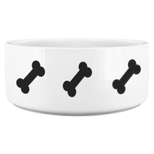 Load image into Gallery viewer, Dog Bowl Bone Black
