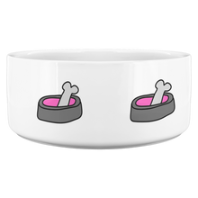 Load image into Gallery viewer, Dog Bowl With Bone Pink
