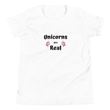 Load image into Gallery viewer, Unicorns Are Real Youth Short Sleeve T-Shirt
