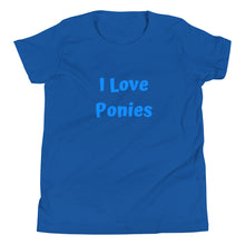 Load image into Gallery viewer, I Love Ponies Youth Short Sleeve T-Shirt
