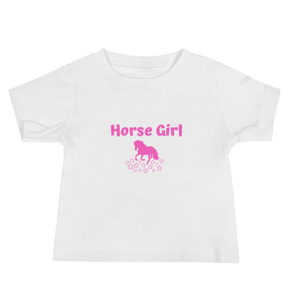 Horse Girl Baby Jersey Short Sleeve T-Shirt