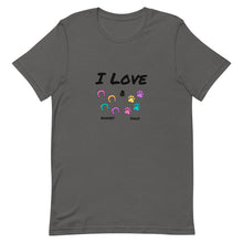 Load image into Gallery viewer, I Love Horses &amp; Dogs Unisex T-Shirt
