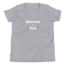 Load image into Gallery viewer, Unicorns Are Real Youth Short Sleeve T-Shirt
