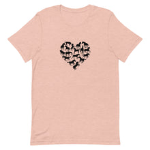 Load image into Gallery viewer, Heart Made Of Horses Unisex T-Shirt
