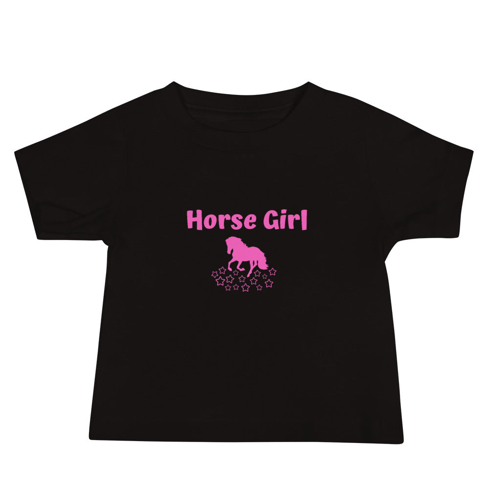 Horse Girl Baby Jersey Short Sleeve T-Shirt