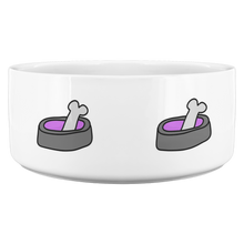 Load image into Gallery viewer, Dog Bowl With Bone Purple
