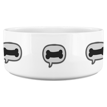 Load image into Gallery viewer, Dog Bowl Bone In Bubble Black
