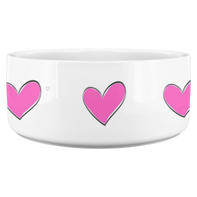 Load image into Gallery viewer, Dog Bowl Heart Pink
