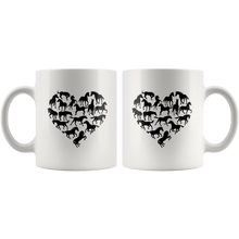 Load image into Gallery viewer, Heart Made Of Horses Coffee Mug
